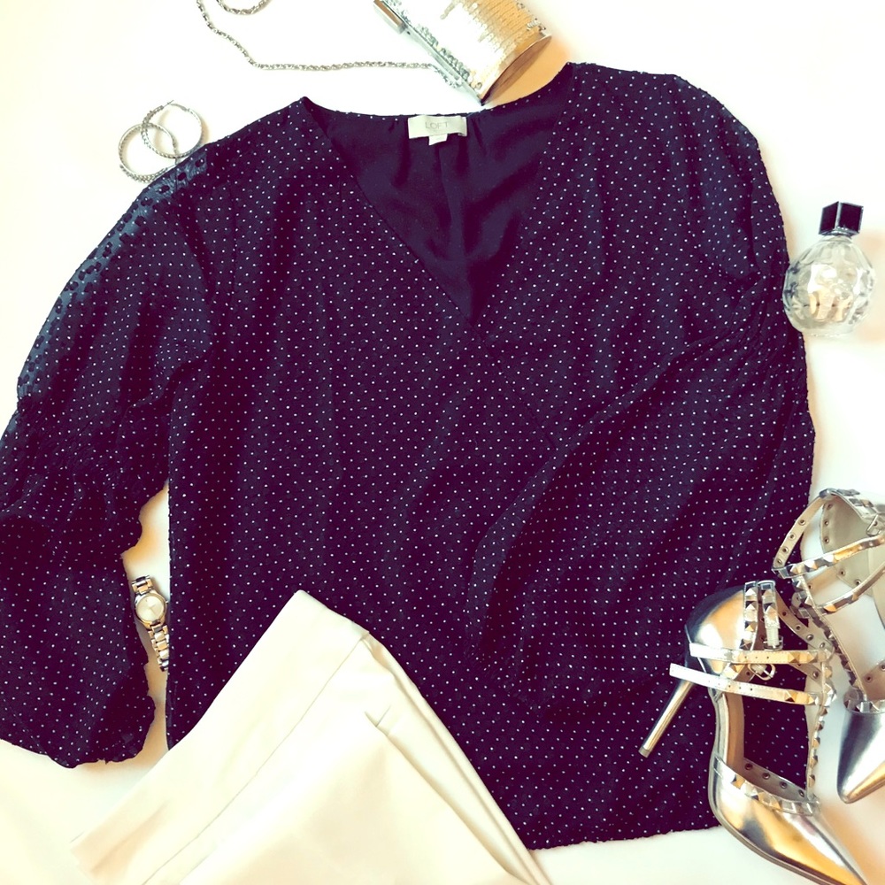 Loft Polka Dot Blouse